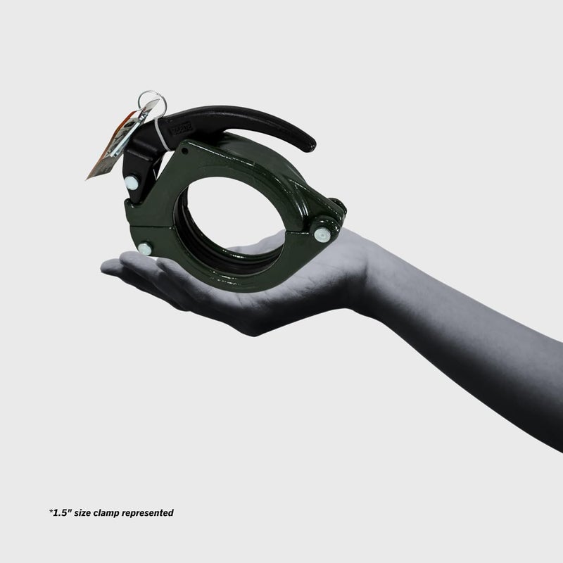 Con Forms Hevi-Duty (HD) Engagement Concrete Pump Placing Line Snap Clamp Shotcrete Laydown System Coupling (2" ID, 2.5" ID, 3" ID, 4"ID) (3) - Image 5
